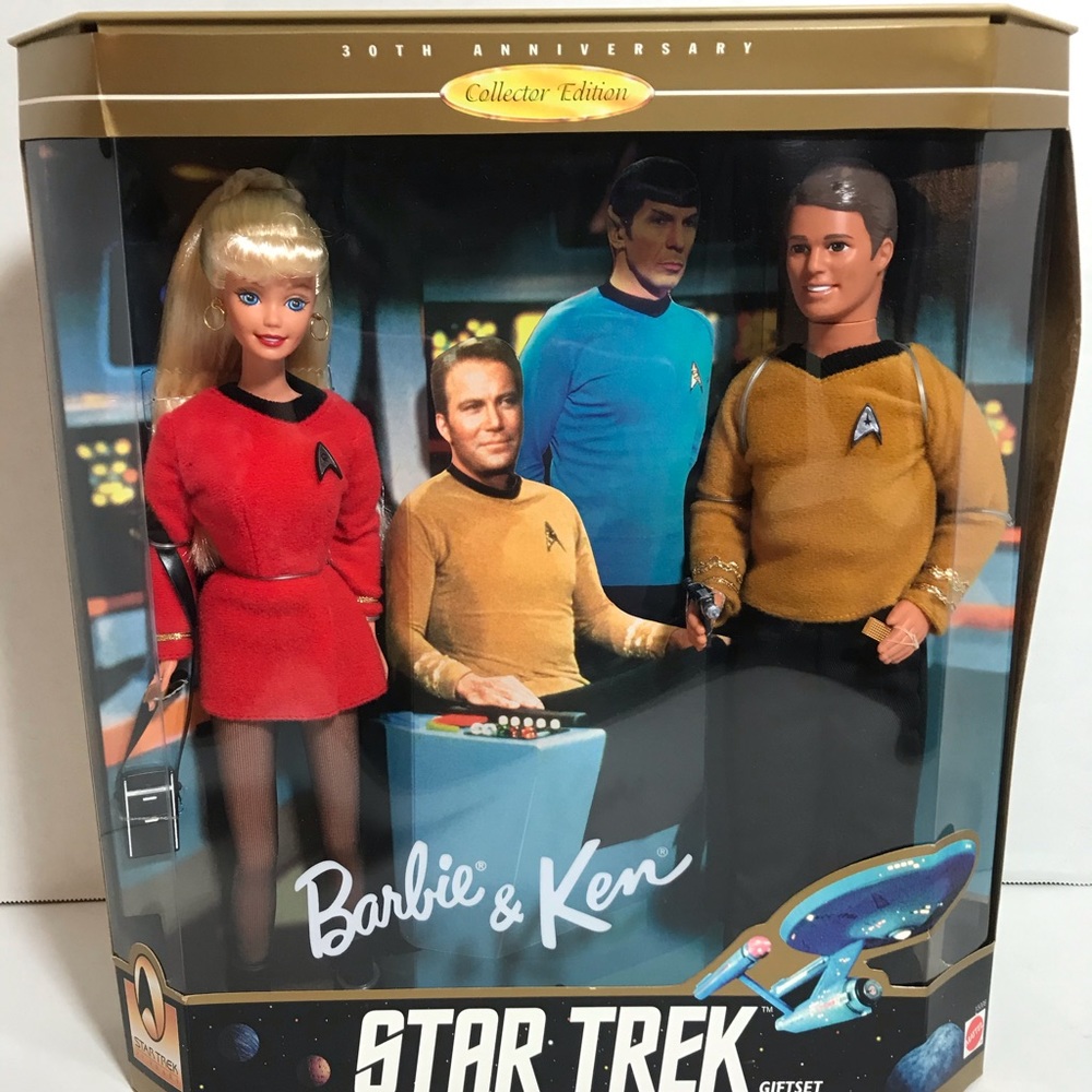 Star Trek Ken & Barbie set NRFB BNIB FINAL MARKDOWN PRICE VERY FIRM 1 OWNER